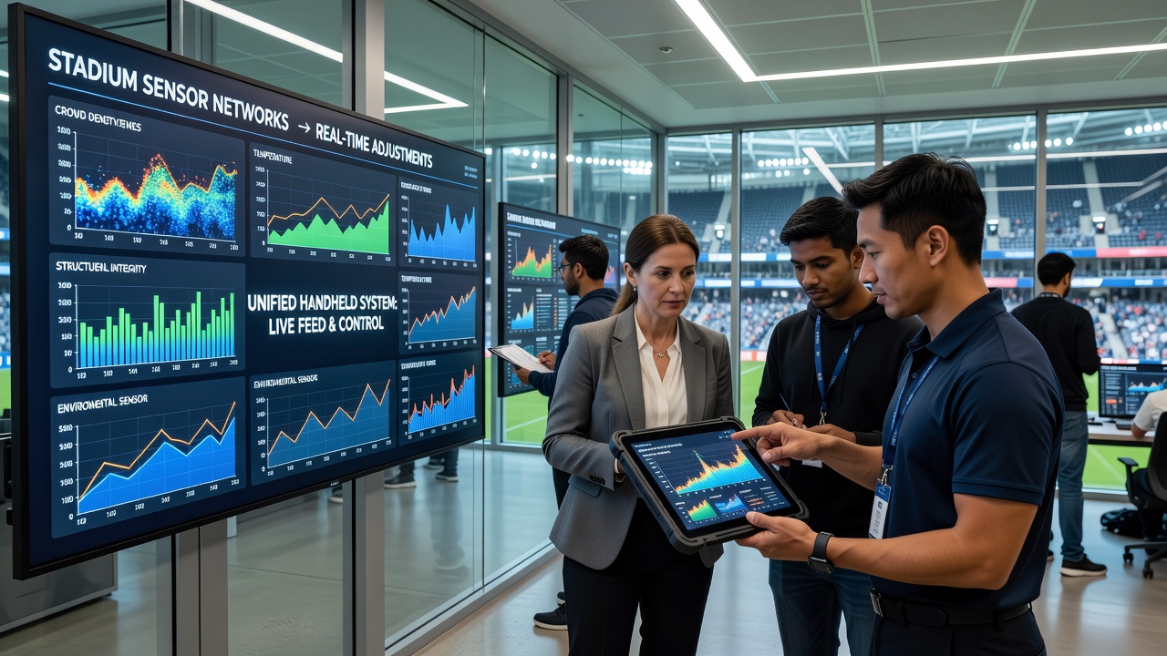 Mobile interfaces displaying sensor-fed forecasts alongside tournament card management tools