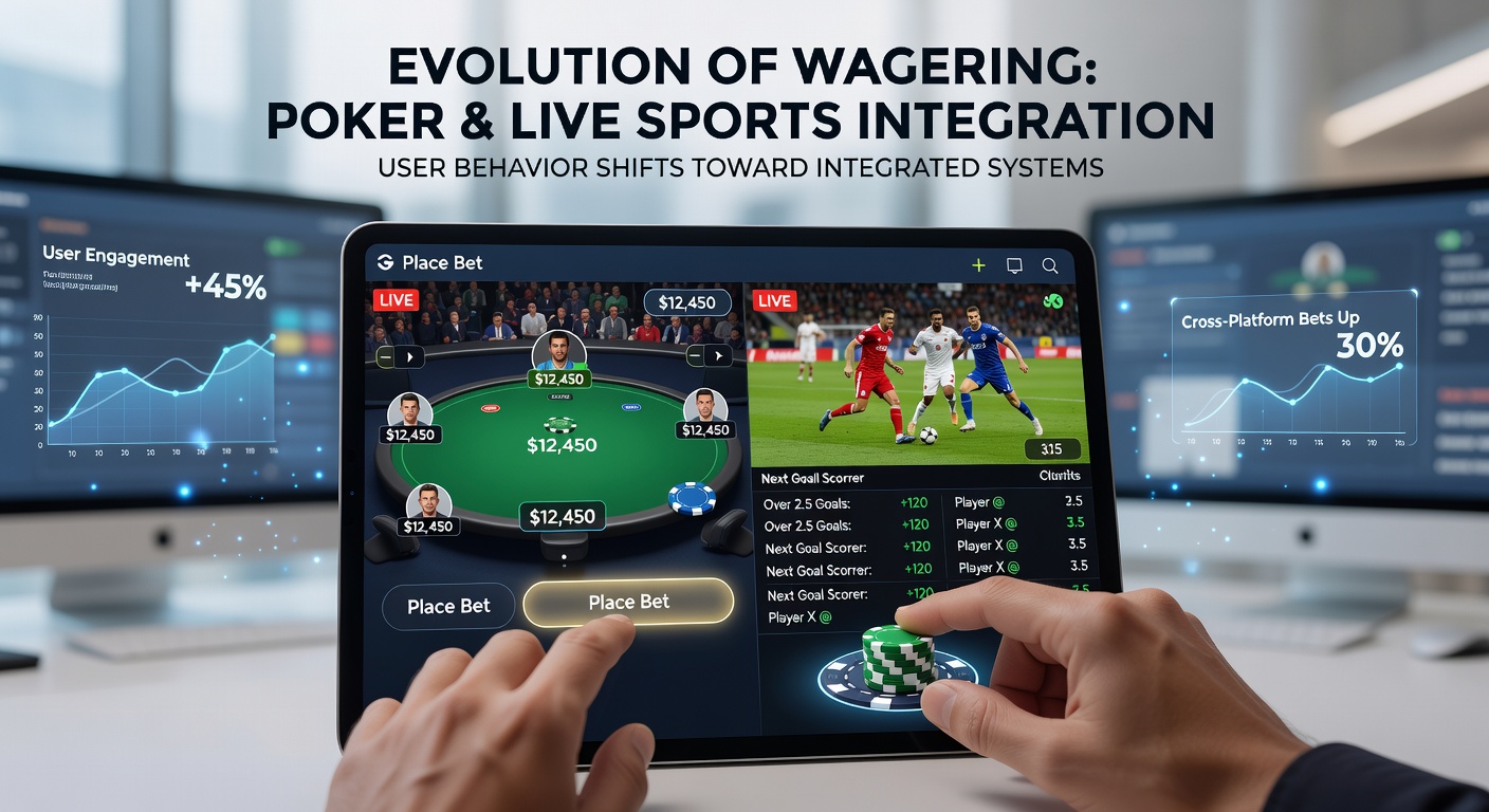 Users engaging with integrated poker and sports betting interfaces on mobile devices during live events